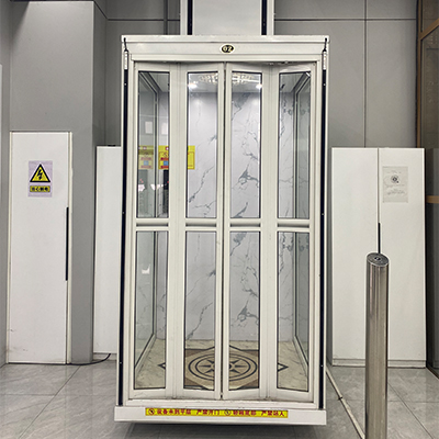 Indoor 400 kg lift house elevator hydraulic home lift with folding cabin door good price 